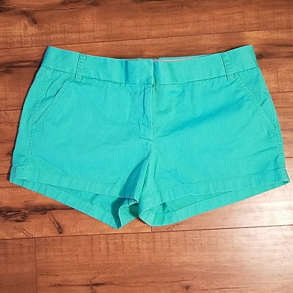 Green J. CREW Chino Shorts